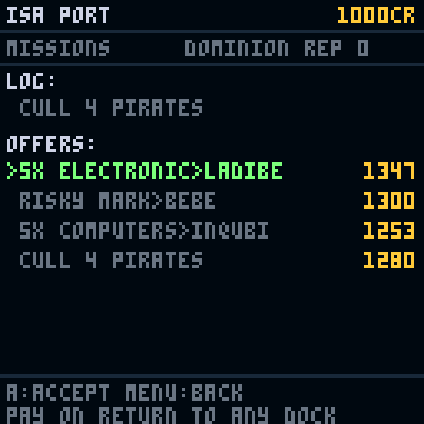 Mission log