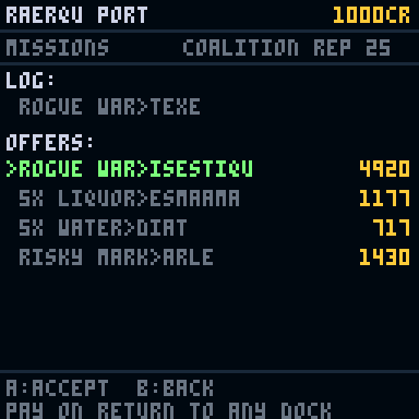 A war contract offer