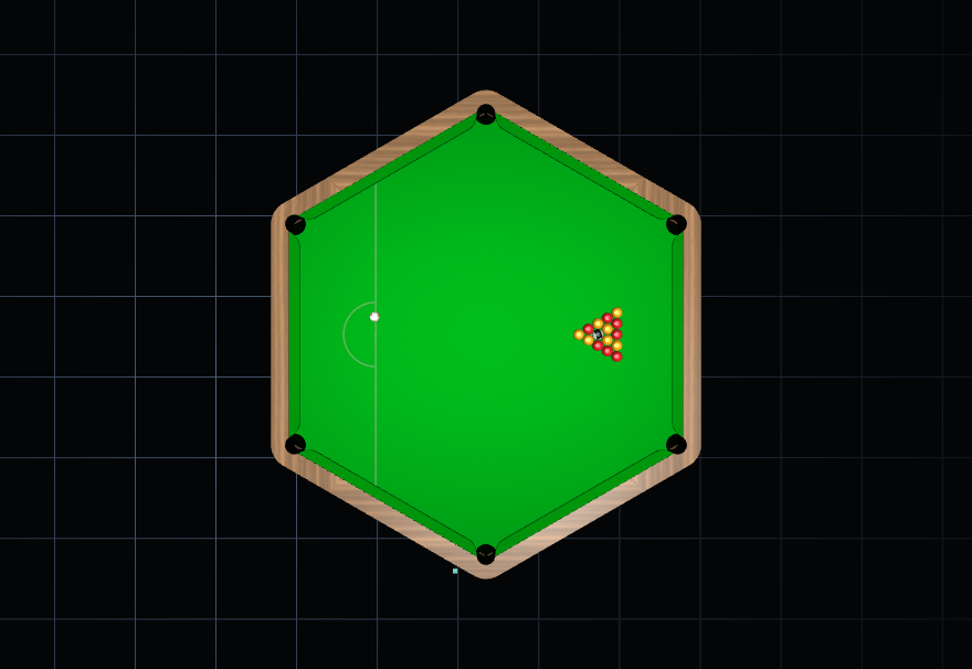 A hexagonal bed