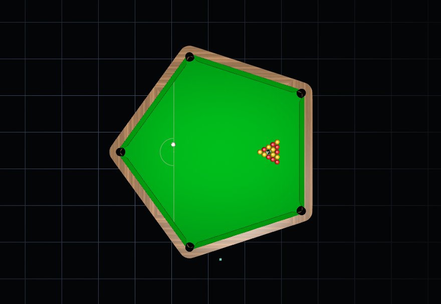 A pentagonal bed