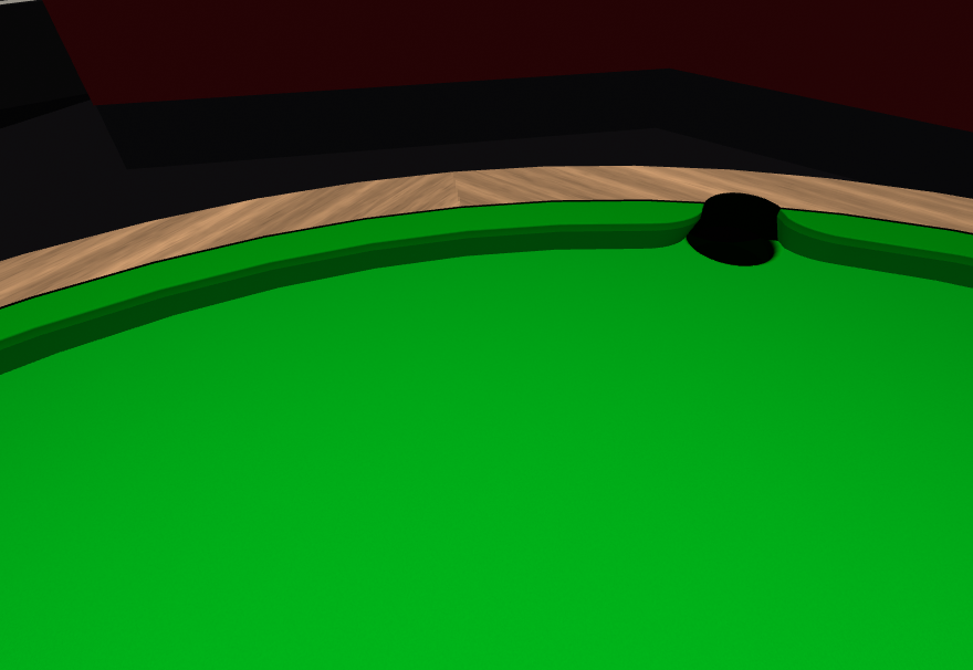 A pocket on the round bed