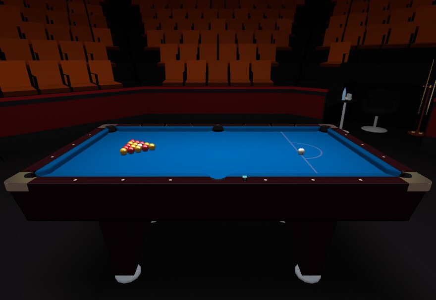 Tournament blue cloth
