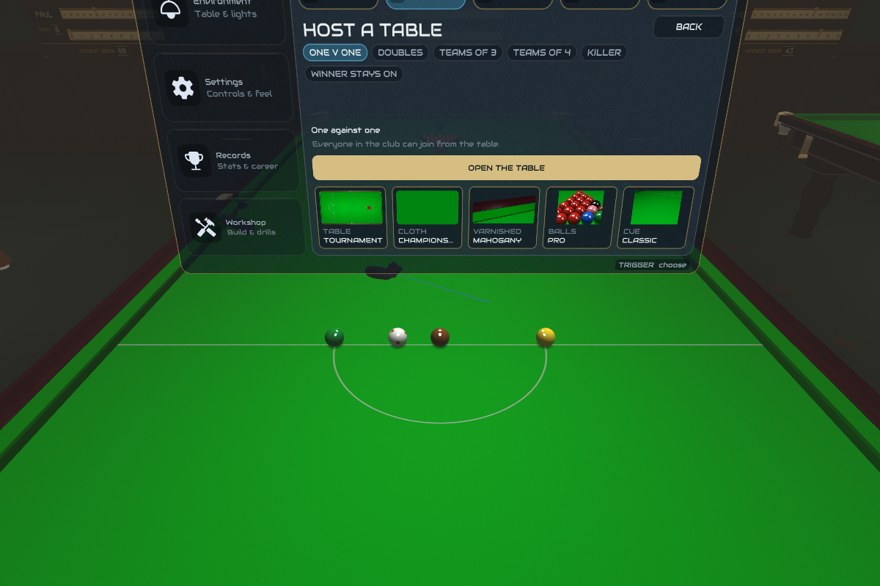 Host a table