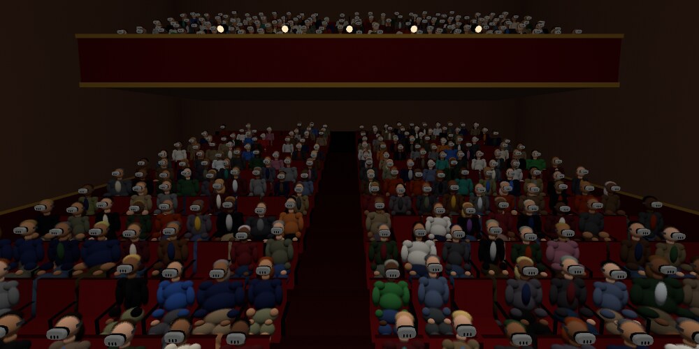 The crowd as people, in headsets