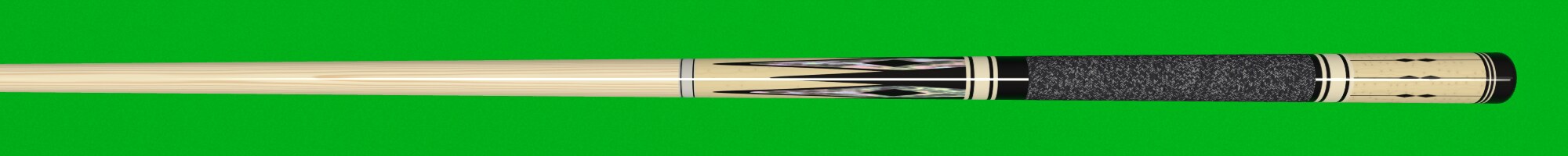 The butt of the Moonstone cue