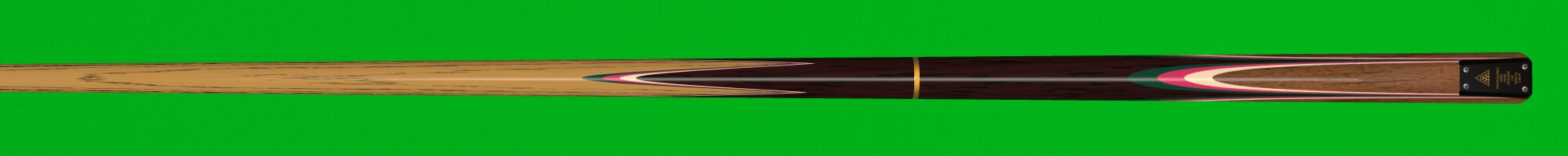 The butt of the Hand Made cue
