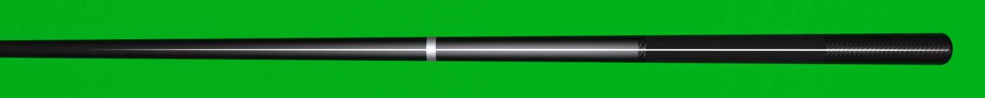 The butt of the Carbon cue