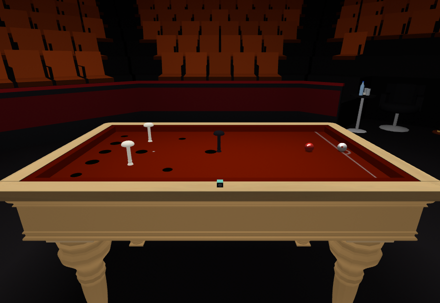 A bar billiards table