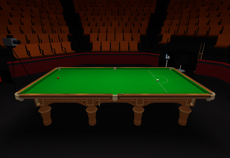 An English billiards table