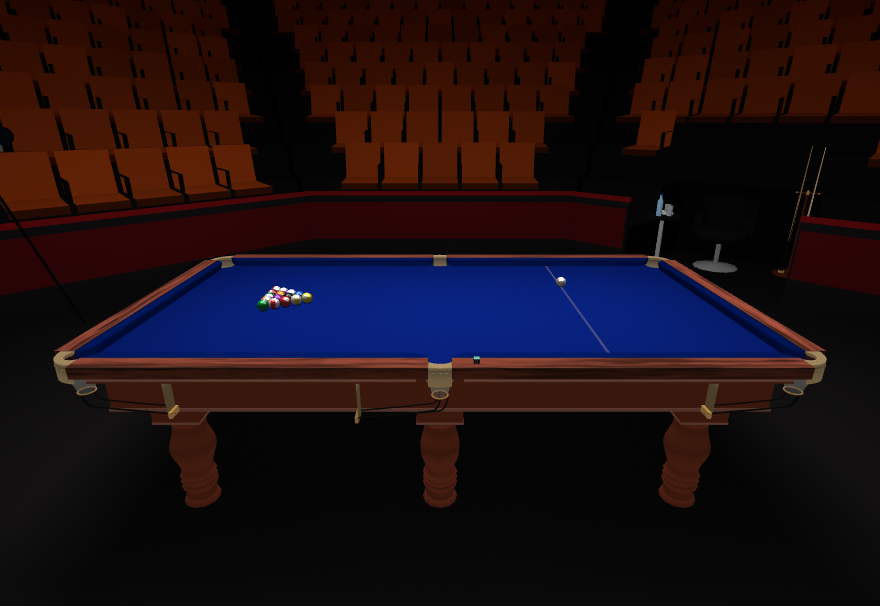 A Chinese 8-ball table