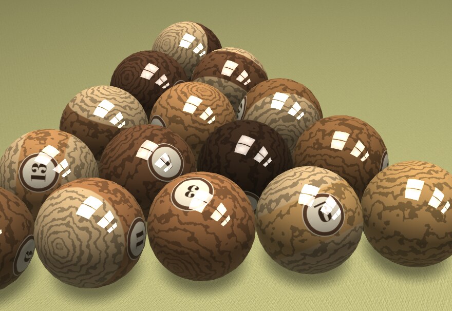 The TIMBER ball set