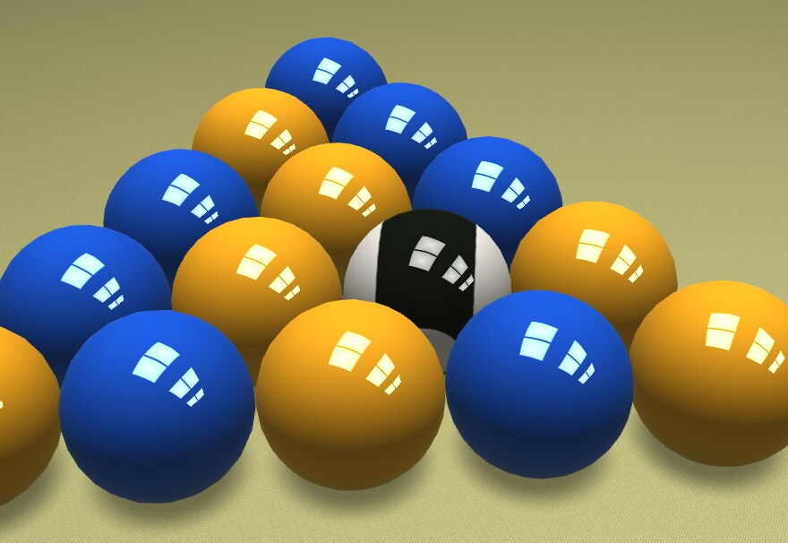 The UK Y/B ball set
