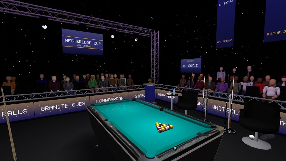 A black box television studio
