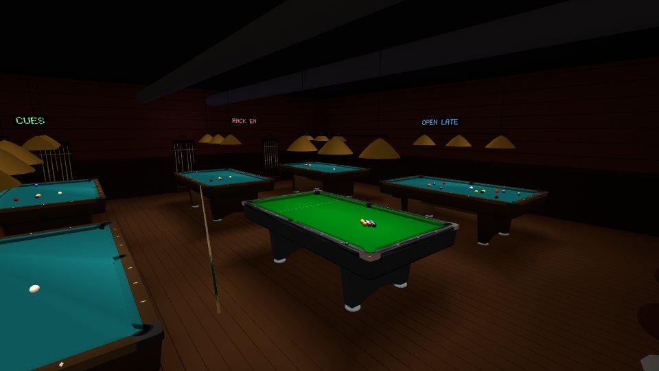 A pool hall