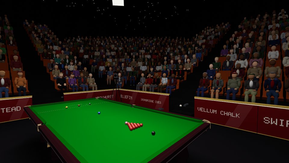 A tour final in a theatre, a full house watching